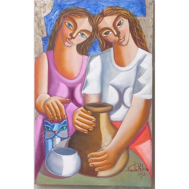 Mulheres Painting by Nando Ribeiro | ArtMajeur
