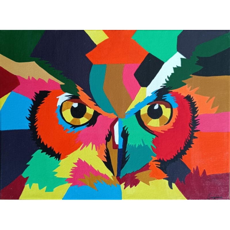 Owl Painting by Lejla urgov | ArtMajeur