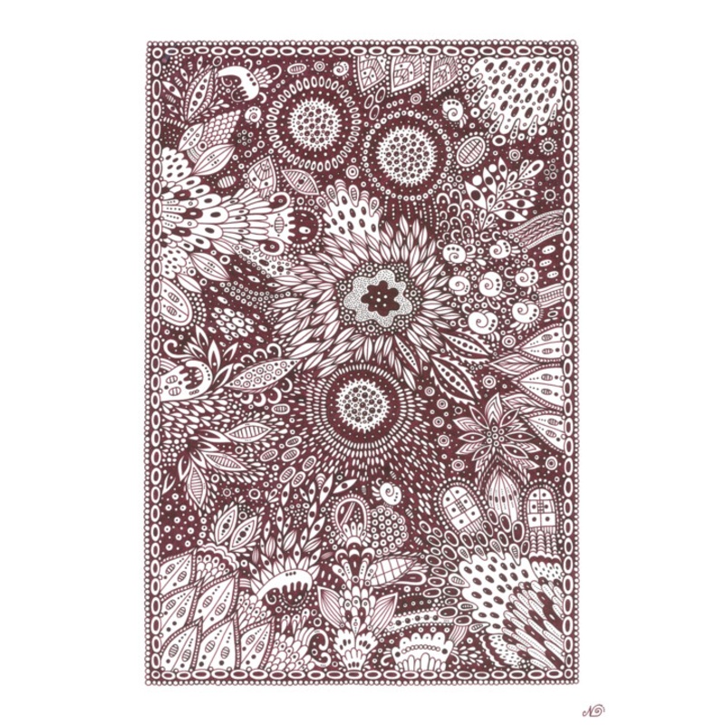 Surreal Pattern N.48 Painting by Veronika Demenko | ArtMajeur
