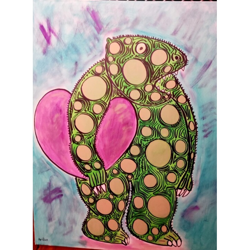 Un Coeur  Prendre Painting by Aorlius | ArtMajeur