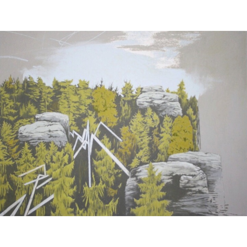 3 X 2 Felsen Painting by Oleg Breininger | ArtMajeur