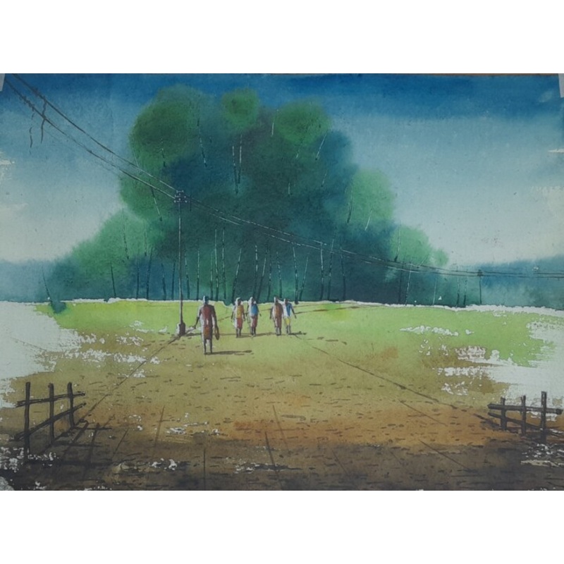Watercolour Painting by Saibal Singh Sonchoy | ArtMajeur