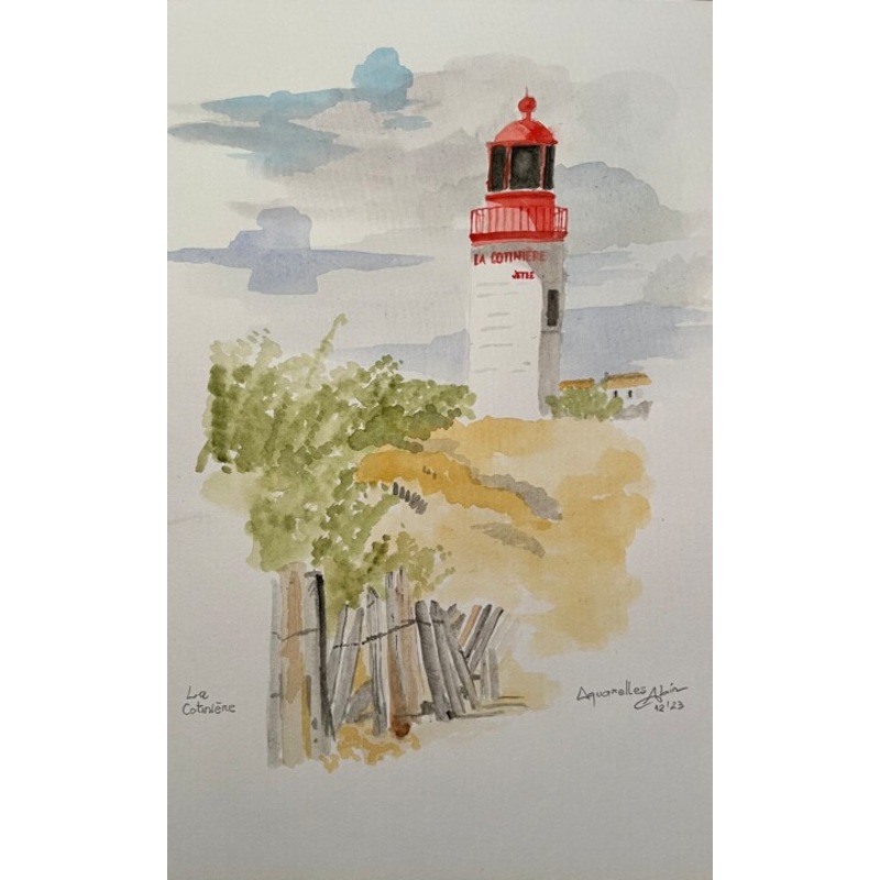 231200 La Cotiniere Oleron Painting by Aquarelles-Alain | ArtMajeur