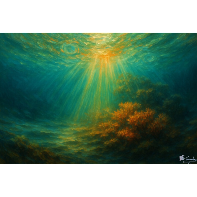 Abyssal Dawn Painting by Elio Segundo Sanchez | ArtMajeur
