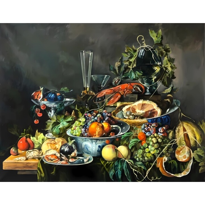 A Copy Of The Painting By Jan Davids De  Painting by Natal A Hudakova | ArtMajeur