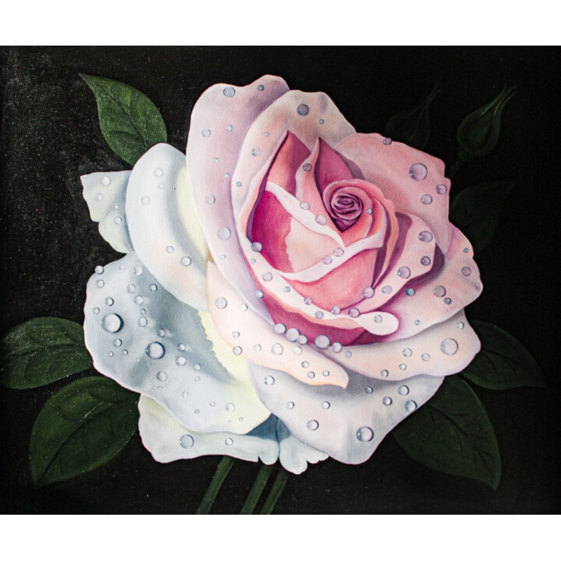 White Rose Painting by Iryna Bila | ArtMajeur