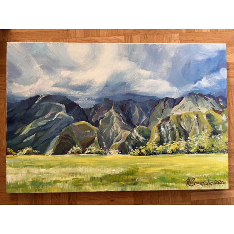 Acrylic Original Painting Mountains Of P Painting by Irina Osetrova | ArtMajeur