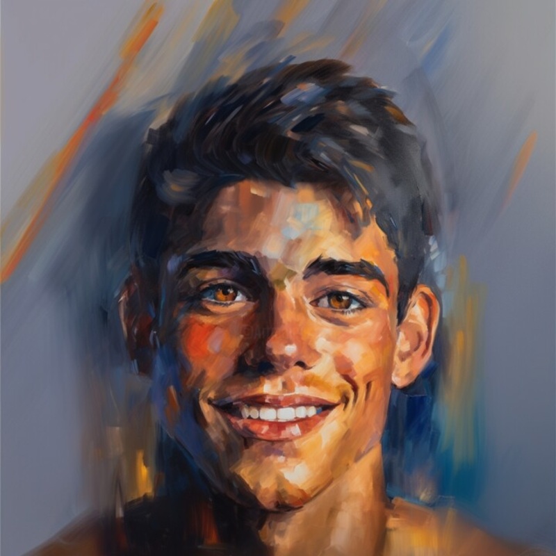 Yannis Painting by Anthony Wittaker | ArtMajeur
