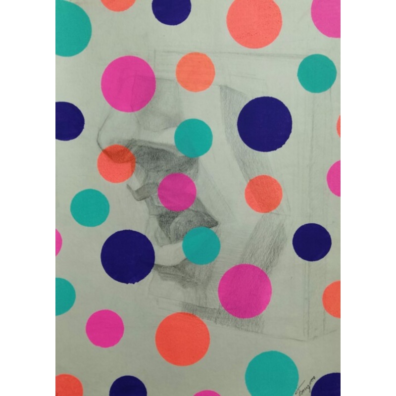 Yayoi Kusama Nose Painting by Kyrylo Bondarenko | ArtMajeur