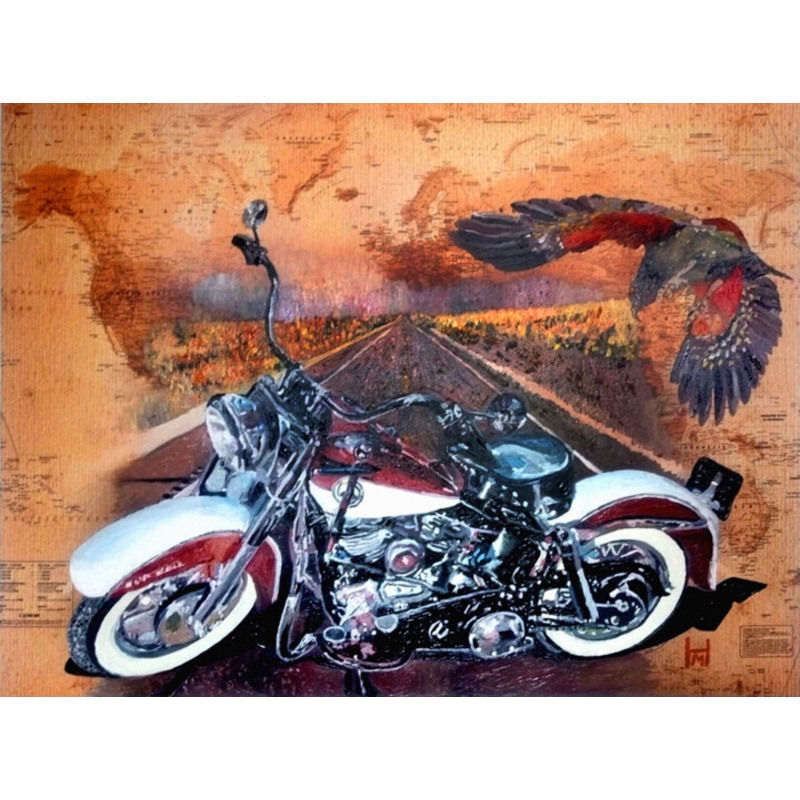 1958Er Panhead By Tribune Painting by Mark Herzog | ArtMajeur