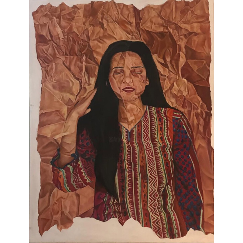 A Women Painting by Laiba Ayub Ayub | ArtMajeur