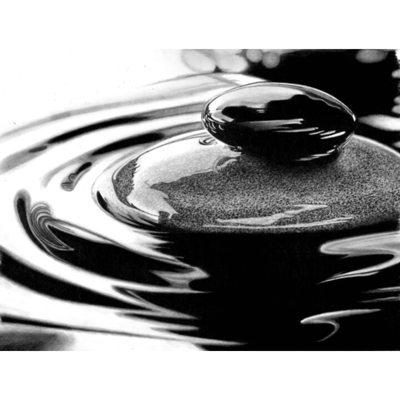 Wet Pebbles 2025 Drawing by Paul Stowe | ArtMajeur