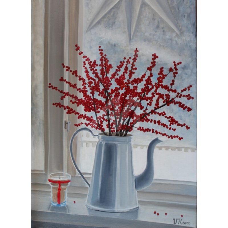 Winter Mood Painting by Viktoria Kpnick | ArtMajeur