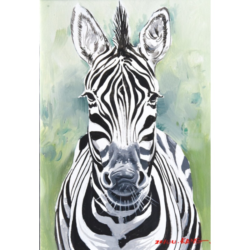 Zebra Painting by Kang Zhou | ArtMajeur