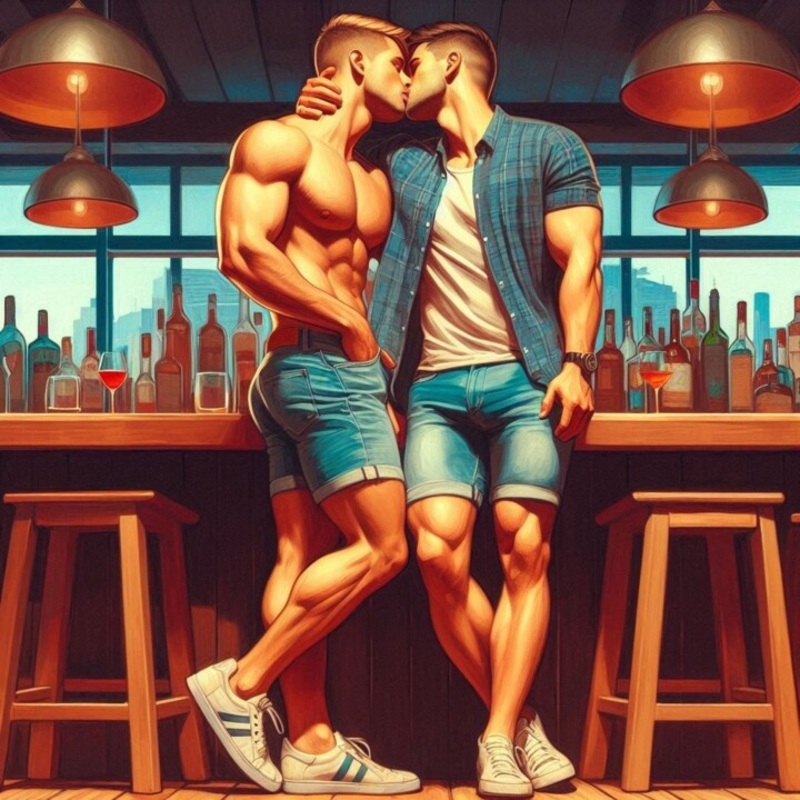 Alessandro & Georg Painting by Anthony Wittaker | ArtMajeur