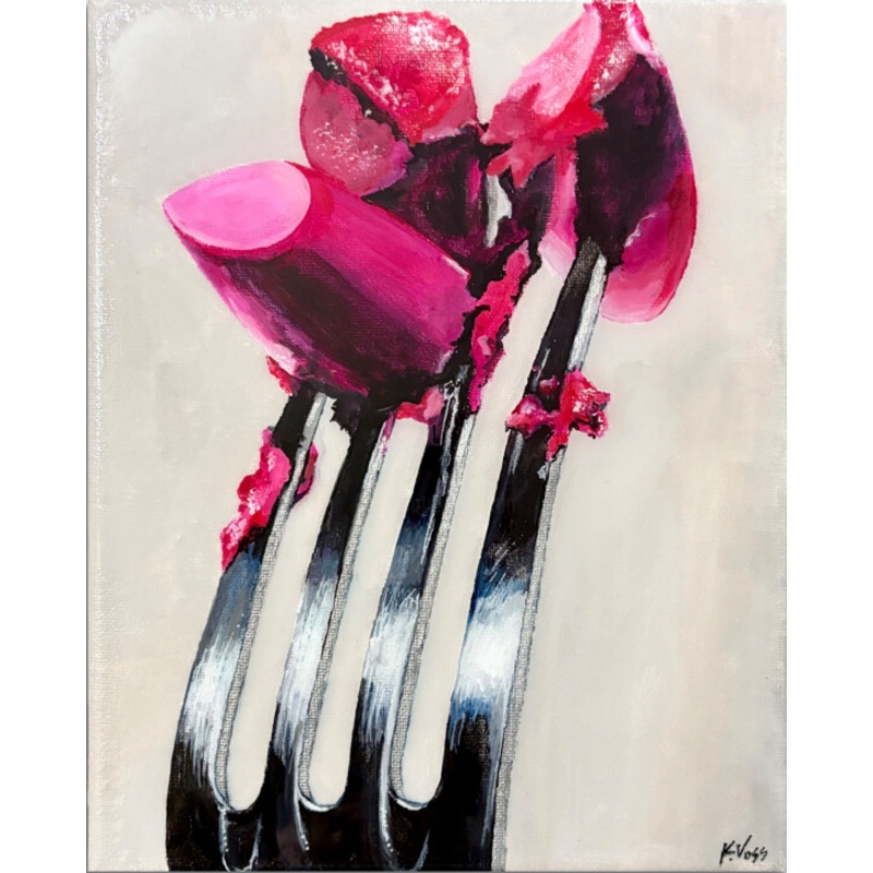 You Can’t Eat Makeup To Be Pretty On The Painting by Kristin Voss | ArtMajeur