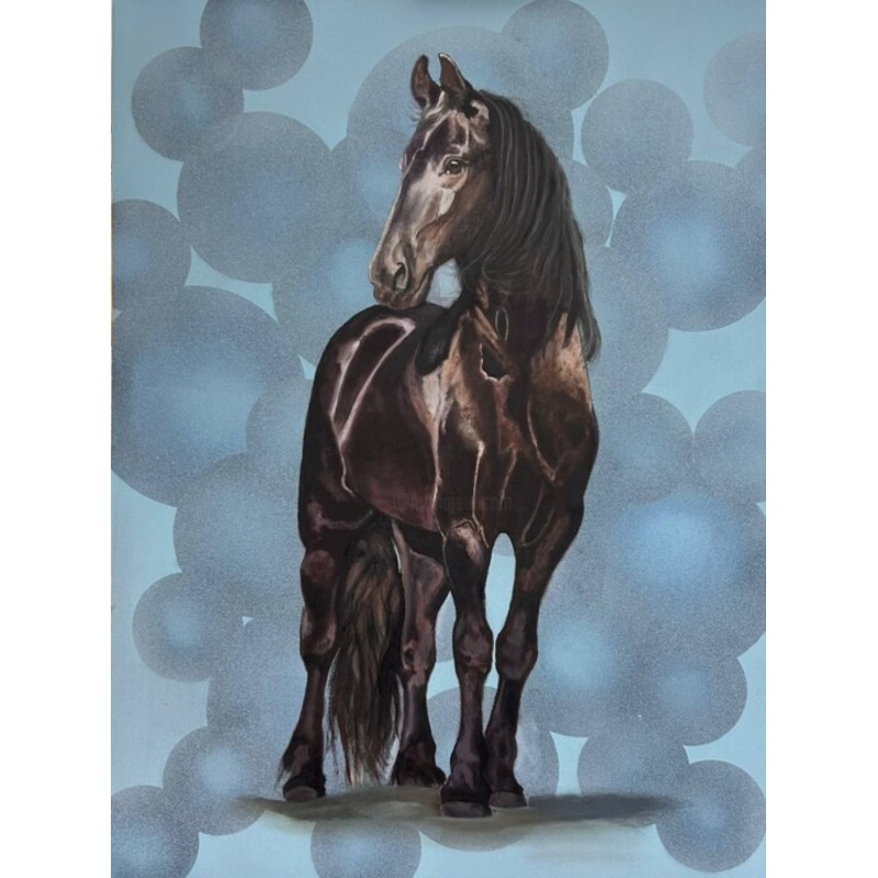 Friz At  Blue Painting by Kateryna Pozigun | ArtMajeur