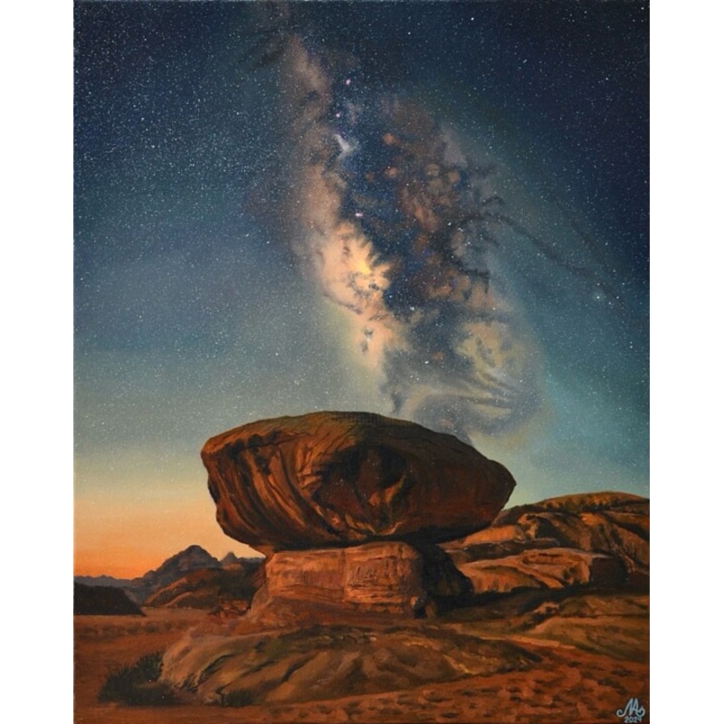 Wadi Rum Desert Painting by Anna Mamonkina | ArtMajeur