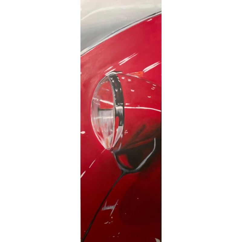 2 Cv Citron Deudeuche Rouge Painting by Gilbert Duchamp | ArtMajeur