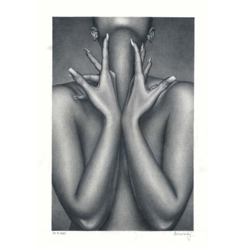 Woman Hands Drawing by Peter Bahurinsk | ArtMajeur