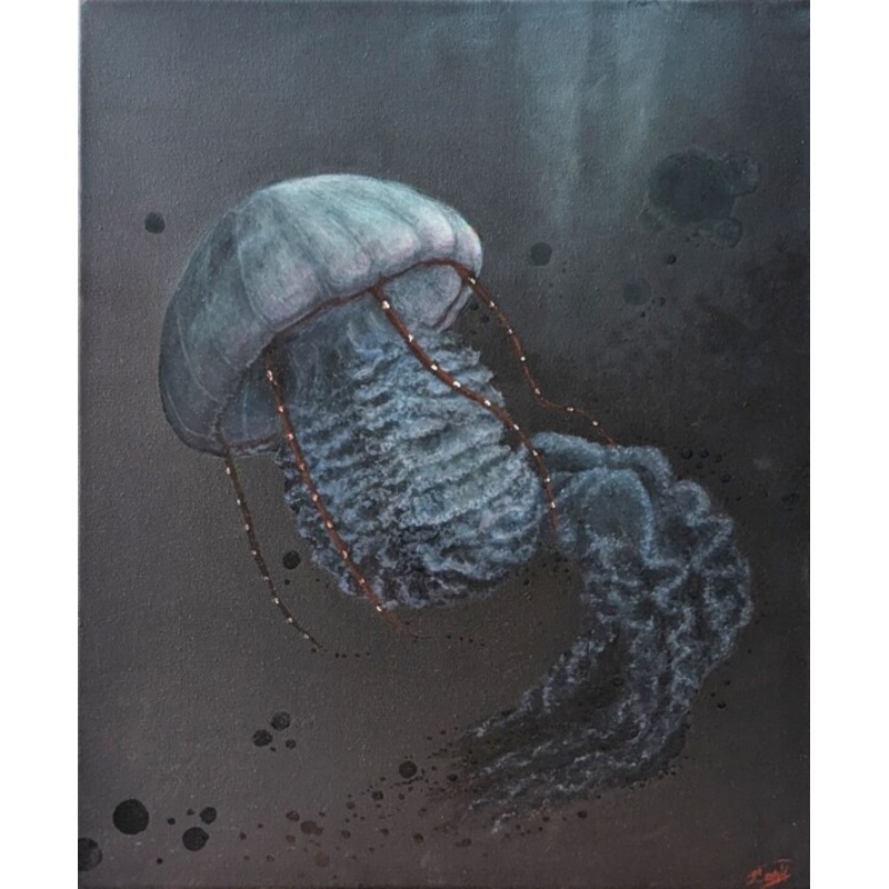 Abyssal Bloom Painting by Nataliia Khoruzhenko | ArtMajeur