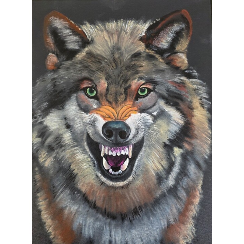 Agressif Painting by Remy Desmonts | ArtMajeur