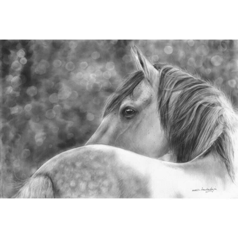 Whispering Grace Painting by Danguole Serstinskaja | ArtMajeur