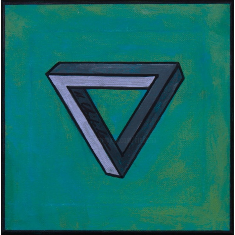 Elment Eau 4 lments Triangle De Pen Painting by Nathalia Chipilova | ArtMajeur
