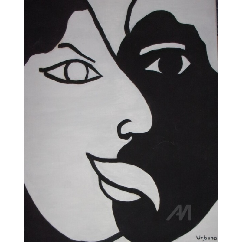 White And Black Painting by Roberto Urbano | ArtMajeur