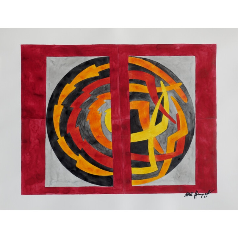 22 / Lxix Painting by Ulli Heupel | ArtMajeur