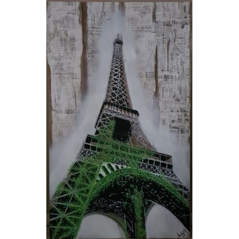 Tour Eiffel Nature  Painting by Mickael Hert | ArtMajeur