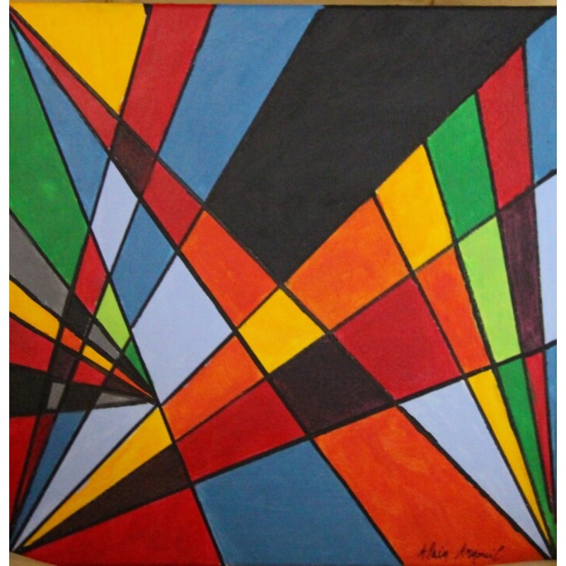 Vitrail Painting by Alain Arnouil | ArtMajeur