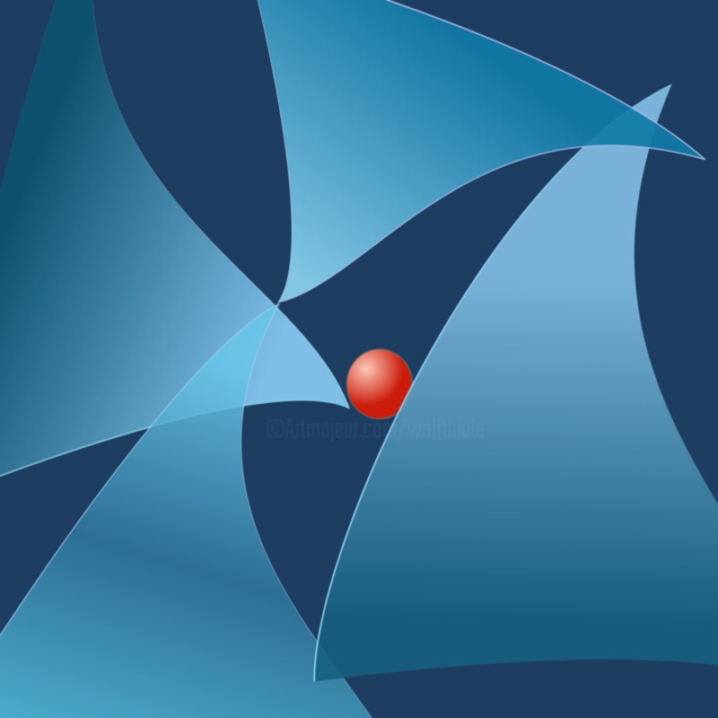 Voiles En Espace Digital Arts by Wolf Thiele | ArtMajeur