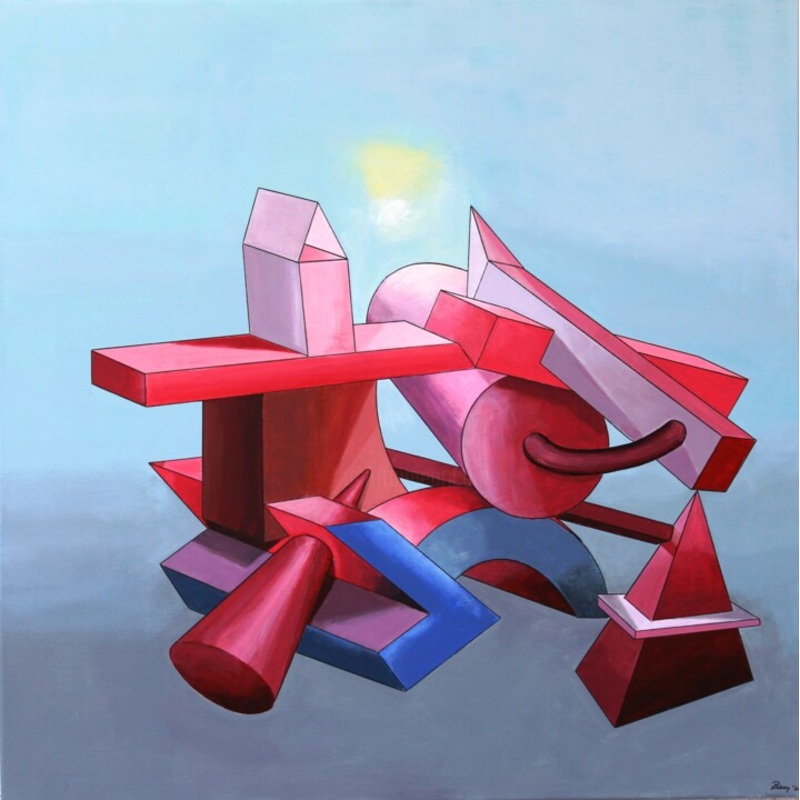 Volumes Intersection Painting by Bonsanthy | ArtMajeur