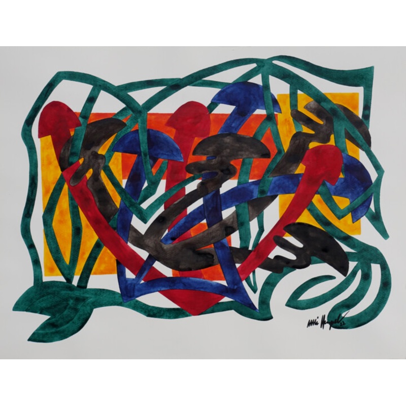 22 / Lxviii Painting by Ulli Heupel | ArtMajeur