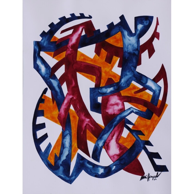 22 / Lxxv Painting by Ulli Heupel | ArtMajeur