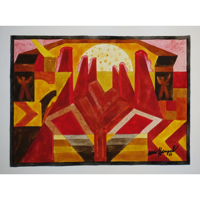 23 / Xxvii Urbanitt Iv Painting by Ulli Heupel | ArtMajeur