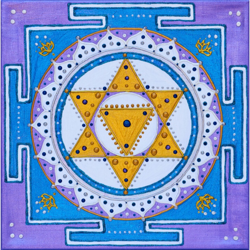 Yantra Saraswati Painting by Vladilena Cherednichenko | ArtMajeur
