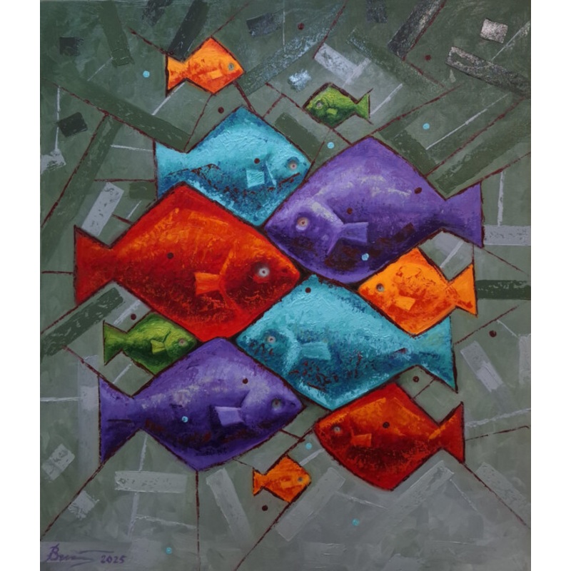 11 Fishes Painting by Serhii Voichenko | ArtMajeur