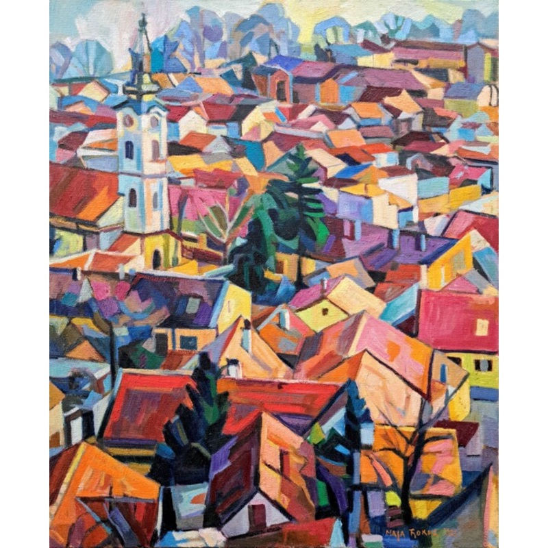 Zemun Old Town 2021 Painting by Maja Djokic Mihajlovic | ArtMajeur