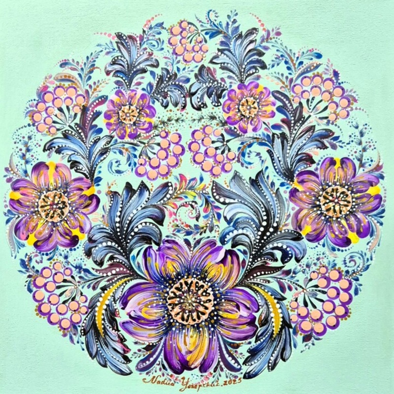 La Symphonie Florale De Fidlit Painting by Nadiia Yosepchuk | ArtMajeur