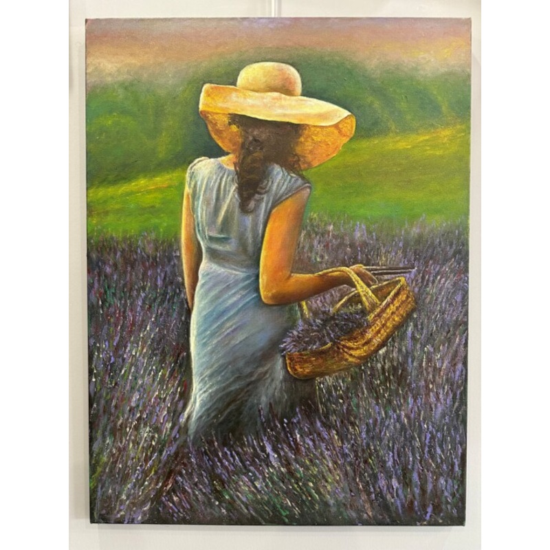 Yalboya Lavanta Bahesi Painting by Cokun Kula | ArtMajeur