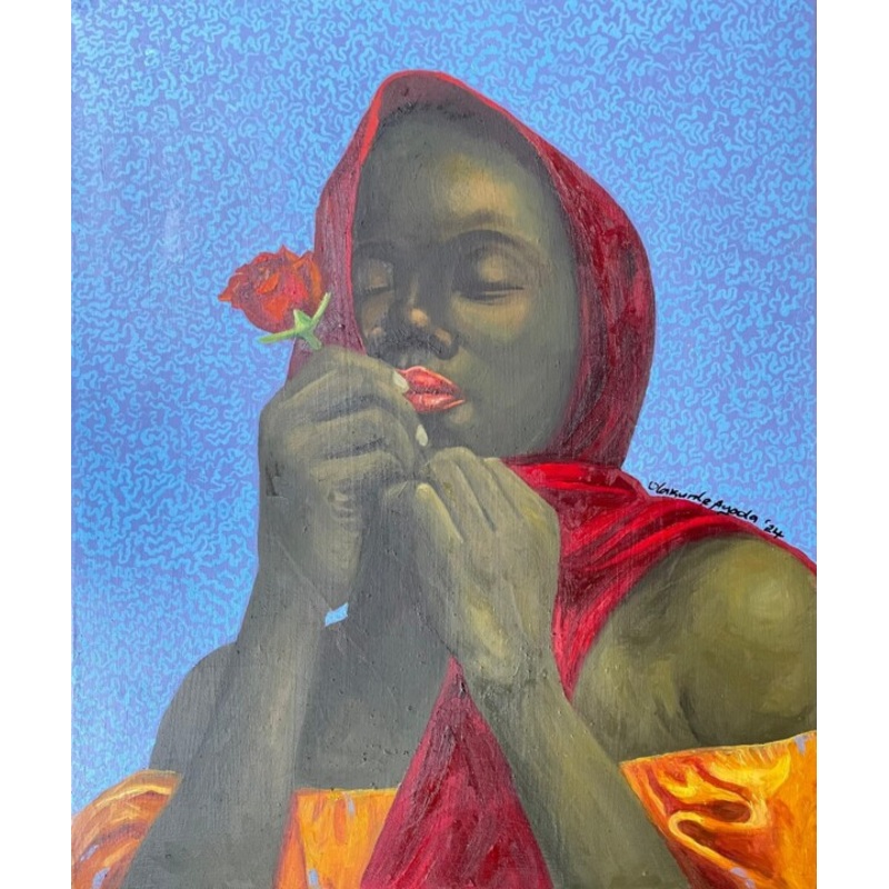 Whisper Of The Heart Painting by Olakunle Ayoola | ArtMajeur