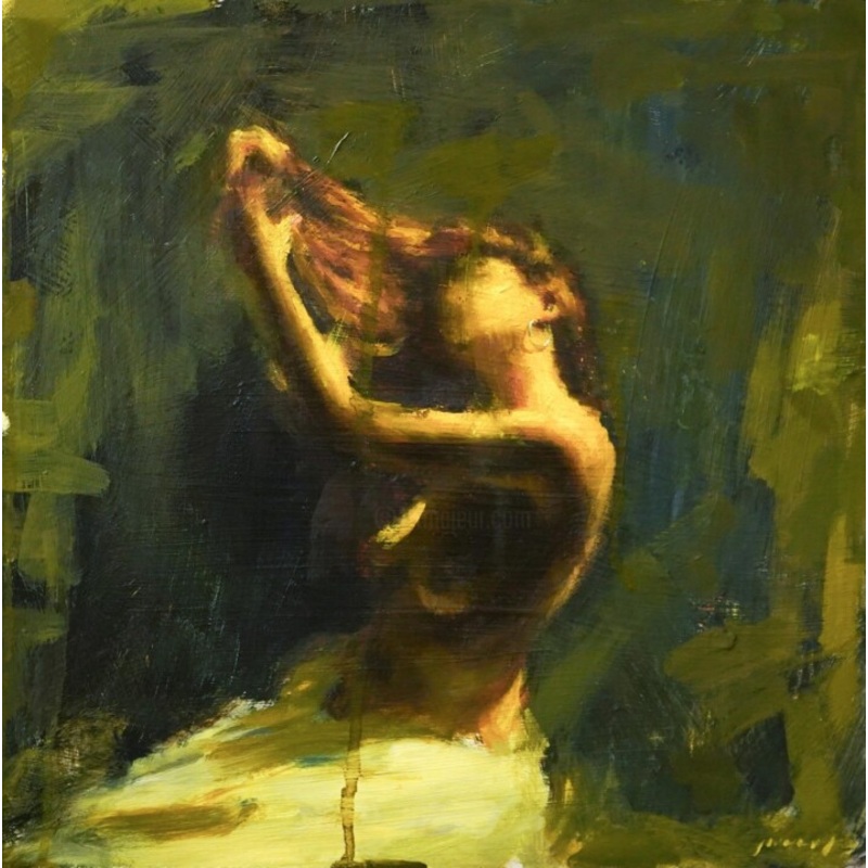 Yellow Nude Ii Painting by Guido Mauas | ArtMajeur