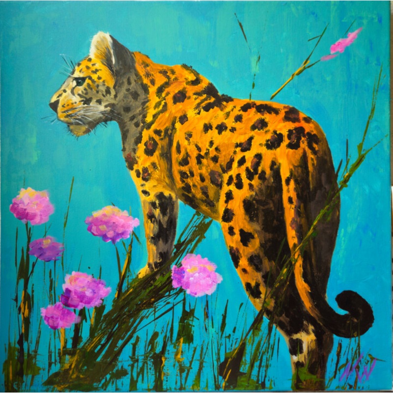 Whispers Of The Wildflower Jungle Painting by Natalia Wilkinson | ArtMajeur