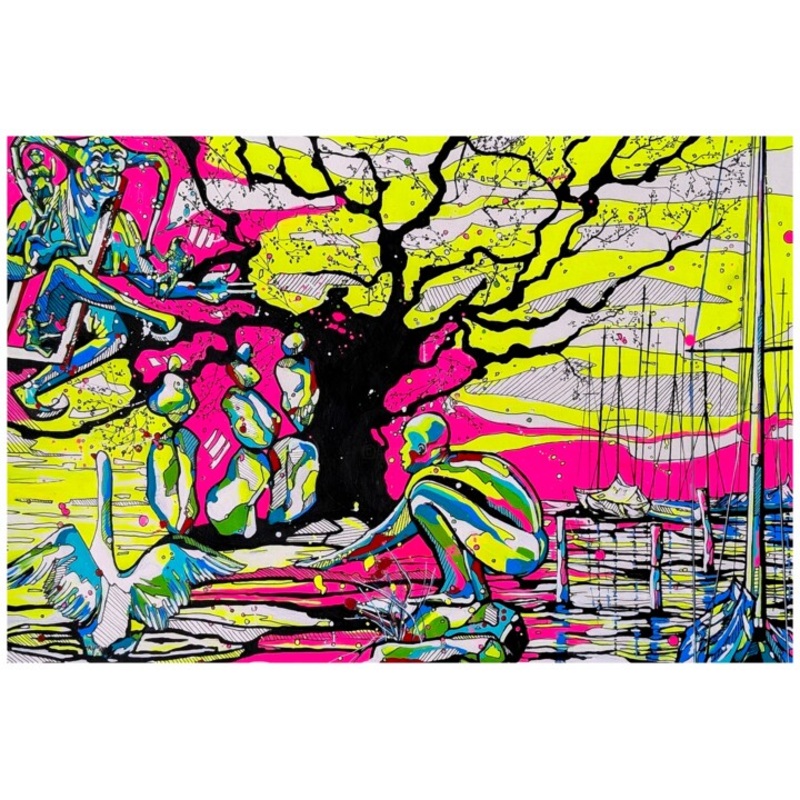 Wortlos Verbunden Drawing by Ute Kleist | ArtMajeur