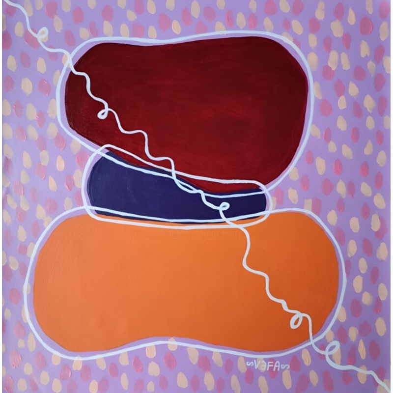 Zen Stones In Spring Garden Of Peachy P Painting by Vafa Majidli | ArtMajeur