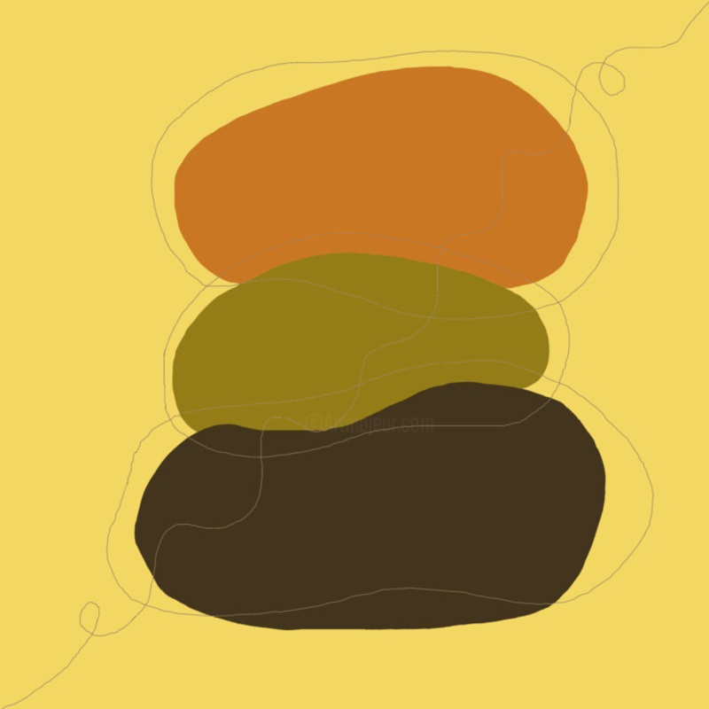 Zen Minimalism. Earthy Vibrations 4 – Pr Digital Arts by Vafa Majidli | ArtMajeur