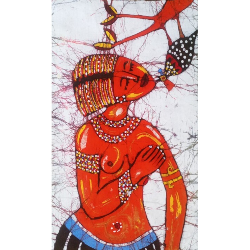 Zulu Tribal Young Woman Beauty And Cultu Painting by Jafeth Moiane | ArtMajeur