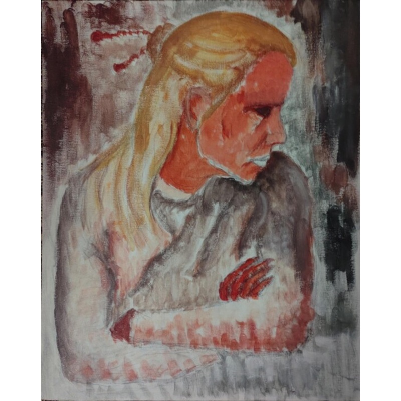 Woman Painting by Valerij Ang | ArtMajeur
